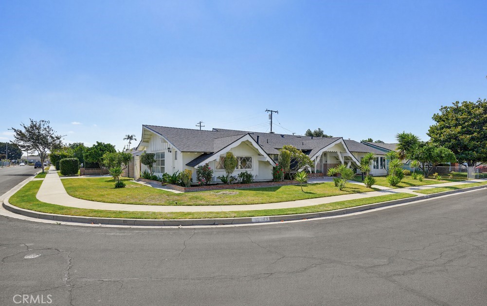 Corner view of property, new city permitted roof - 8334 Mars, Buena Park CA 90620 - photo 1