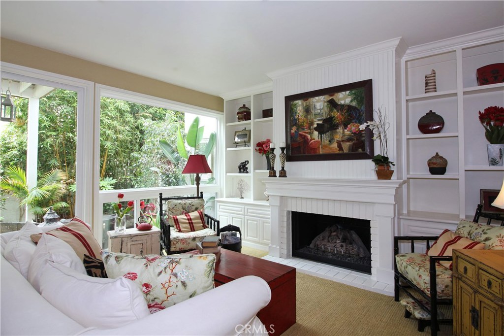 Living Room with fireplace - 17 Canyon Crest Drive, Corona Del Mar CA 92625 - photo 1