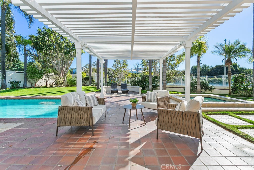Pool and separate spa in your giant yard. - 19 Harbor Pointe, Corona Del Mar CA 92625 - photo 46