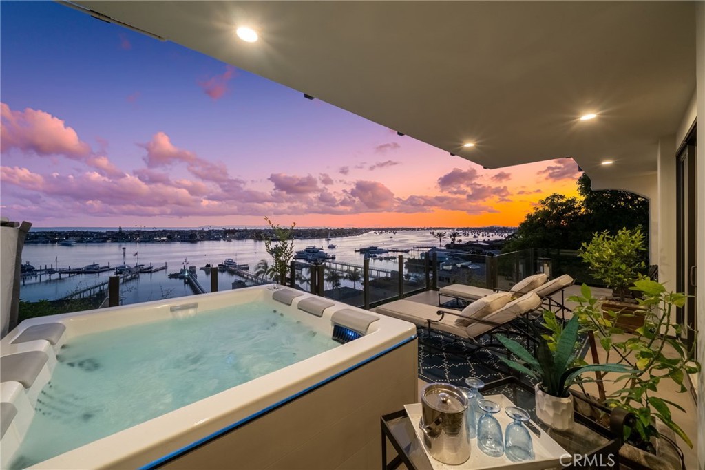 Primary Retreat Terrace-Private Bullfrog Jacuzzi Spa/Chaise Lounge Chairs; Bask in Bliss w/Glass of Wine & Stunning Fron - 2301 Pacific Drive, Corona Del Mar CA 92625 - photo 1