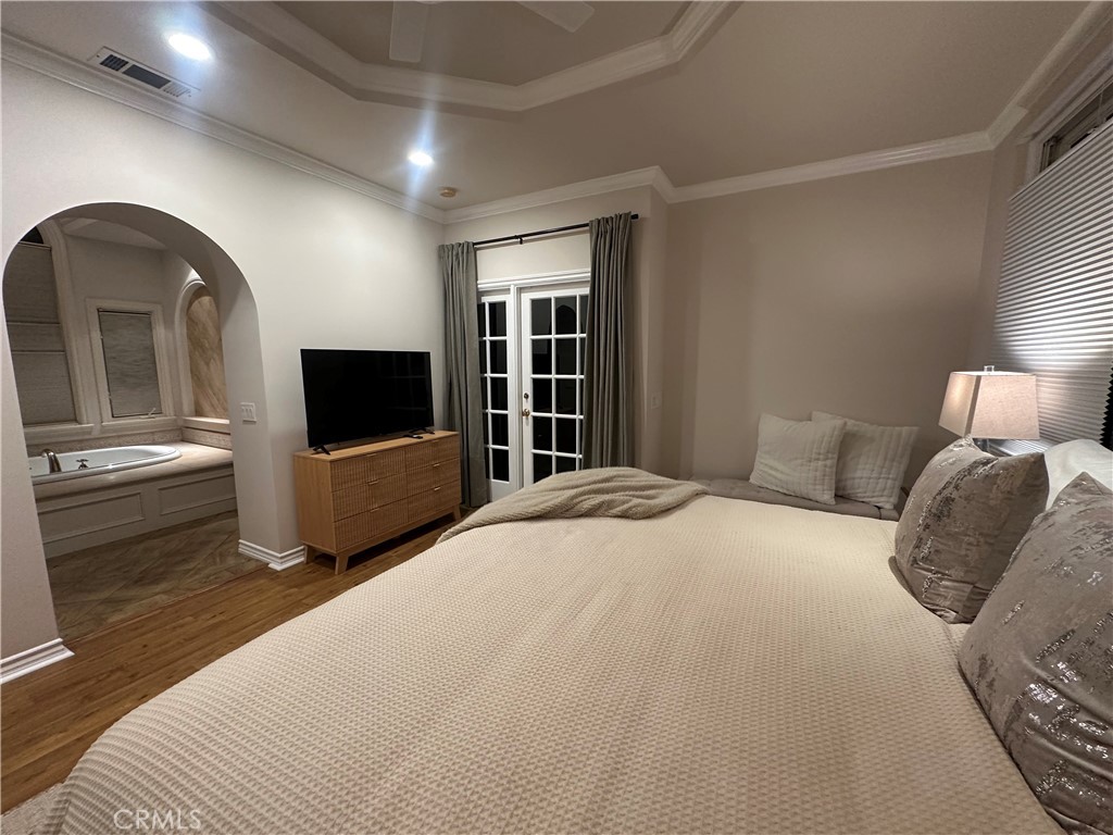 Primary suite, looking towards the primary bathroom - 232 Jasmine, Corona Del Mar CA 92625 - photo 15