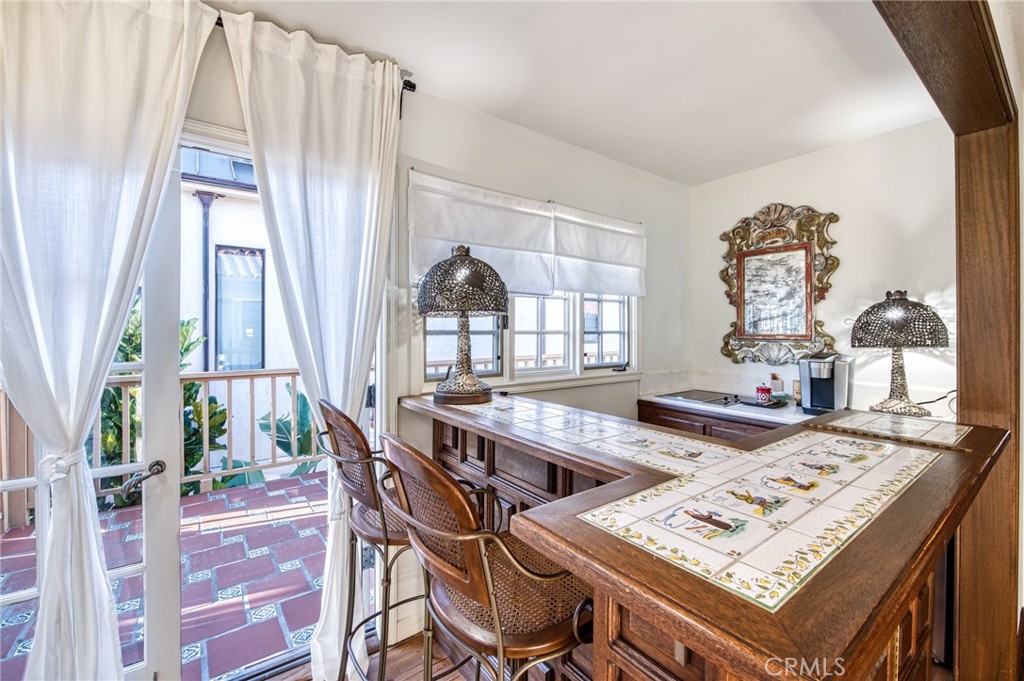 Upper deck and coffee/wine bar kitchette - 3628 Ocean Boulevard, Corona Del Mar CA 92625 - photo 11