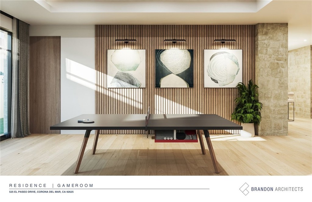 Rendering - Table Games Area - 525 El Paseo Drive, Corona Del Mar CA 92625 - photo 24