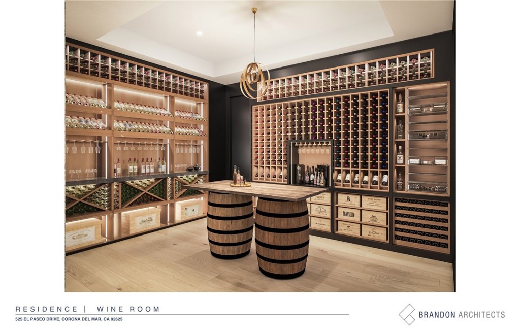 Rendering - Wine Room - 525 El Paseo Drive, Corona Del Mar CA 92625 - photo 27