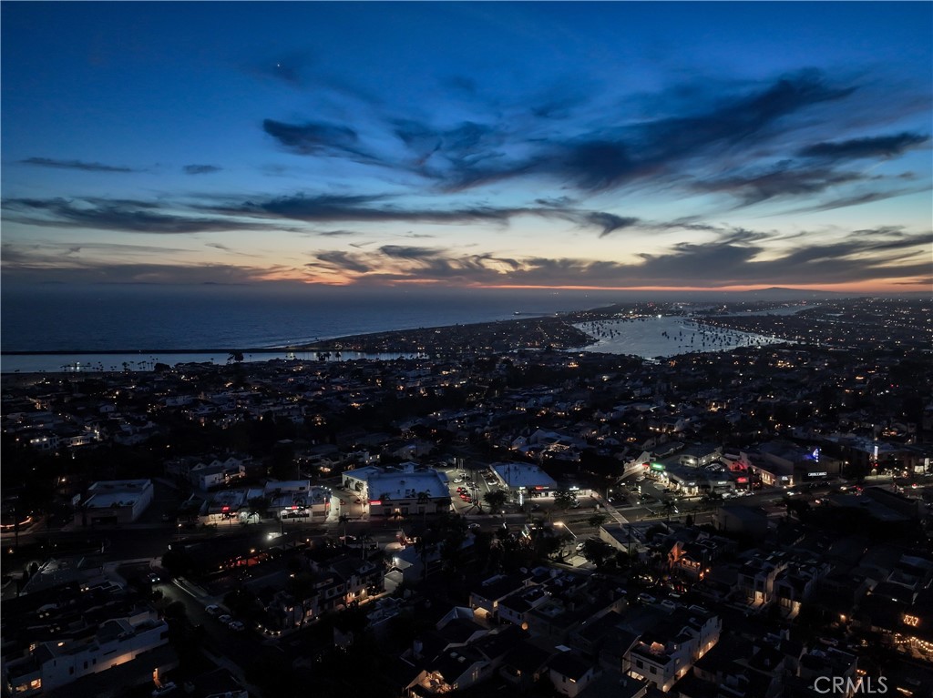 An evening shot of Corona Del Mar and Newport Harbor beyond!! - 602 602.5 Marguerite 2, Corona Del Mar CA 92625 - photo 25