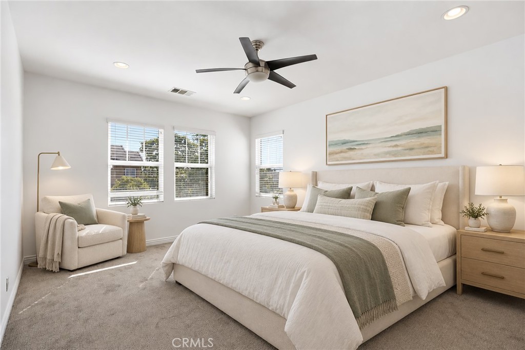 Primary bedroom virtual staged - 1044 Palmetto, Costa Mesa CA 92626 - photo 16