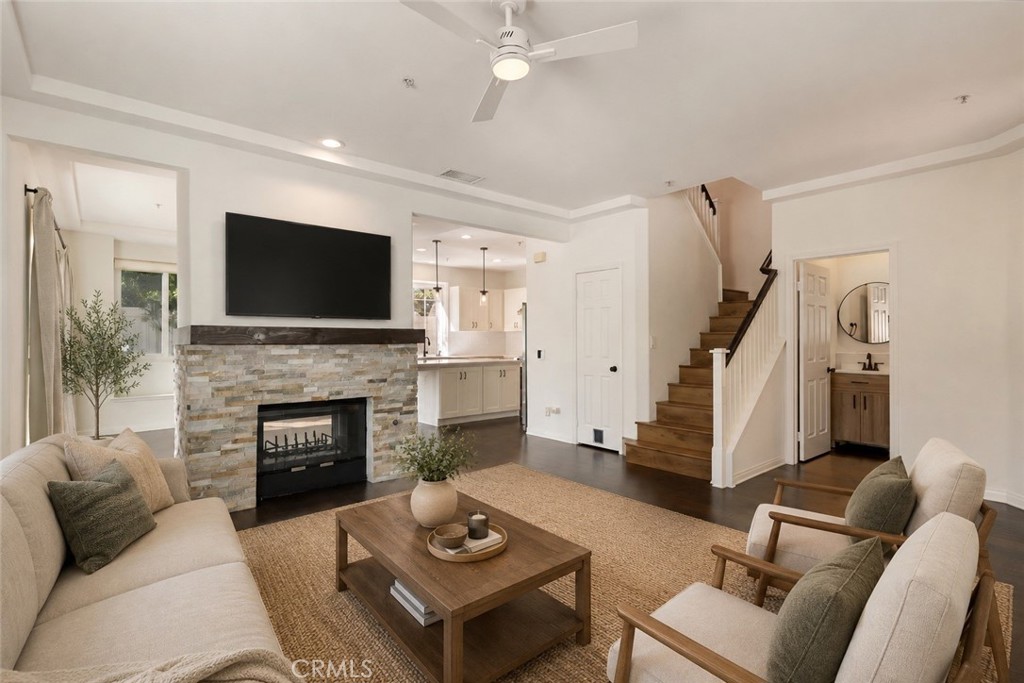 Living Room - Virtually Staged - 120 23rd Street A, Costa Mesa CA 92627 - photo 1