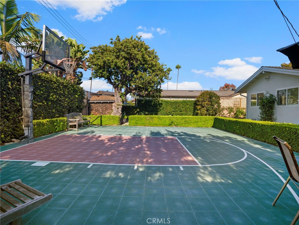 Backyard 1/2 Basketball Court - 1430 Shamrock, Costa Mesa CA 92626 - photo 45