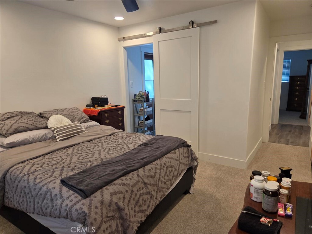 Master Bedroom. Ceiling fan and new carpets. - 1628 White Oak, Costa Mesa CA 92626 - photo 3