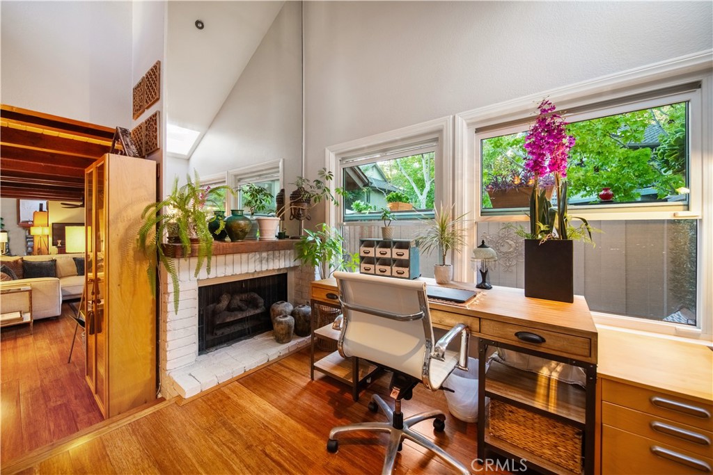 Den/Office with Fireplace - 2071 Meadow View Lane, Costa Mesa CA 92627 - photo 12