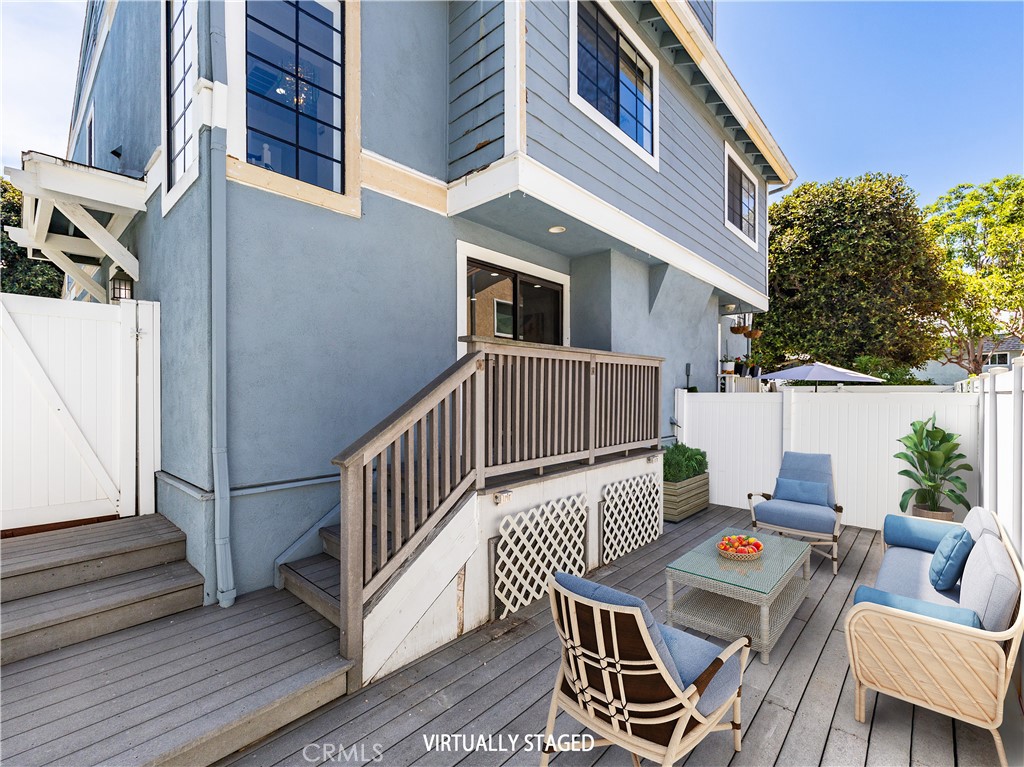 Large private backyard that backs up to a quiet townhouse community, ensuring no noise from apartments, busy streets, or - 212 Mayfair, Costa Mesa CA 92627 - photo 31