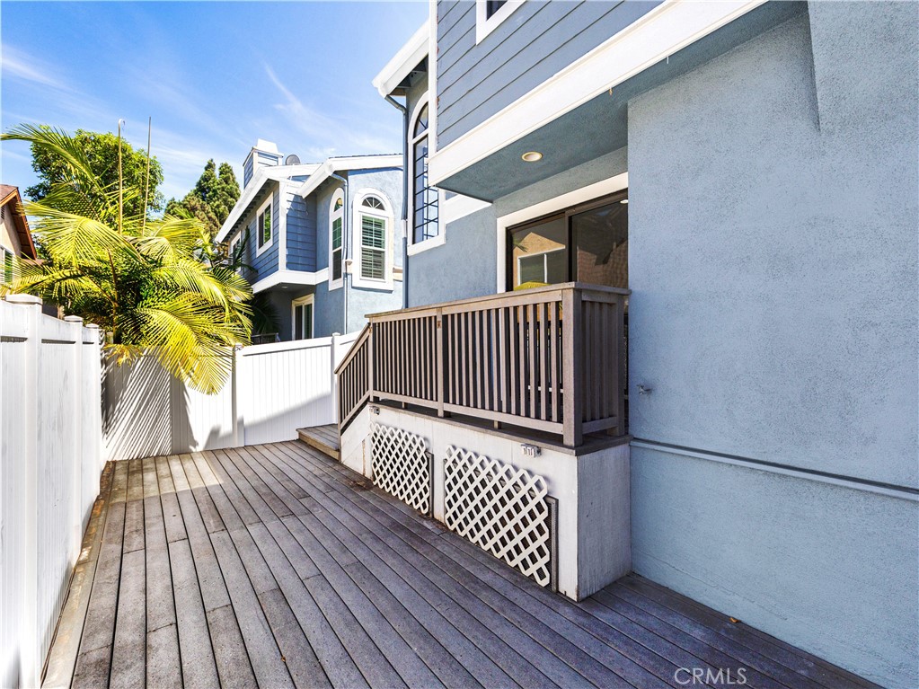Large private backyard that backs up to a quiet townhouse community, ensuring no noise from apartments, busy streets, or - 212 Mayfair, Costa Mesa CA 92627 - photo 34