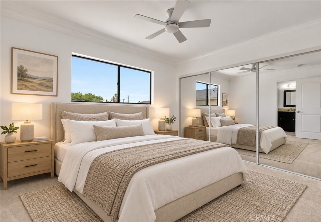 Virtually staged bedroom - 229 W Wilson Street 10, Costa Mesa CA 92627 - photo 25