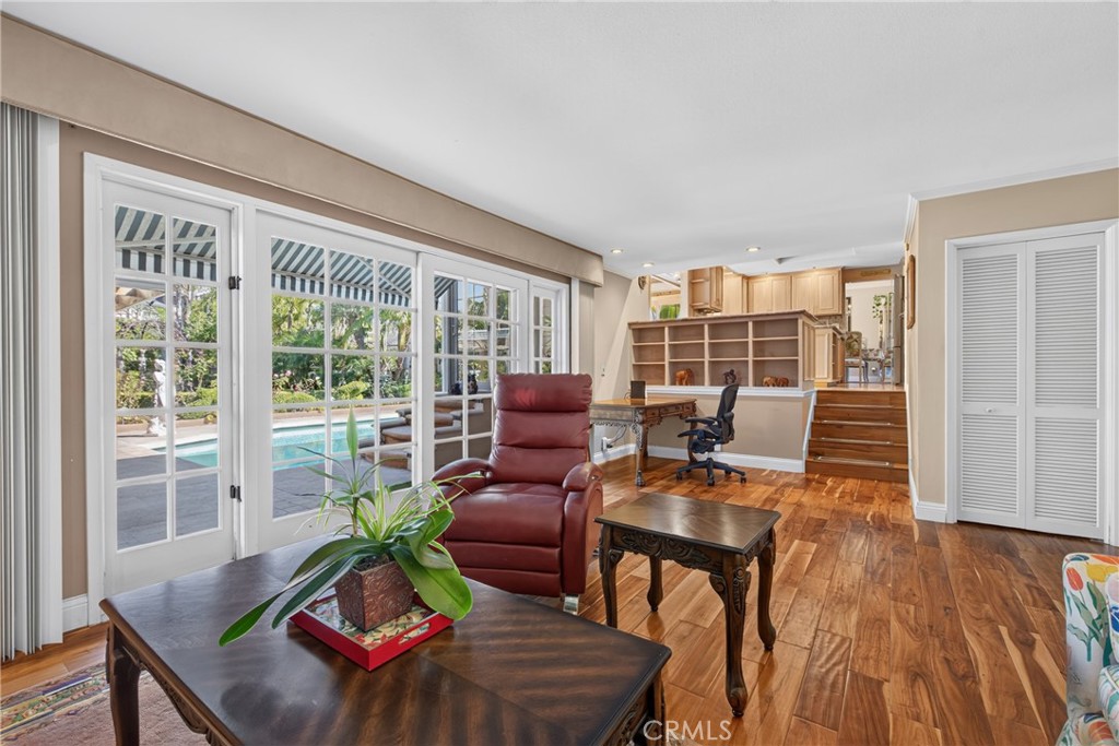 Welcoming family room with fireplace - 2740 Cardinal Drive, Costa Mesa CA 92626 - photo 29