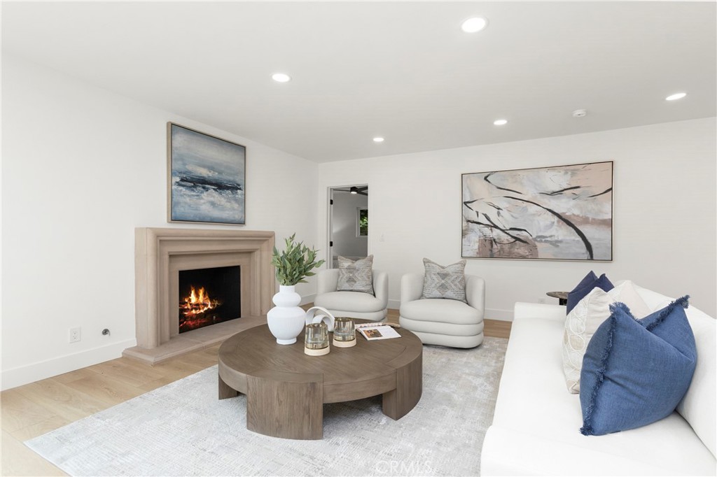 AI Edited Fireplace - Family Room - 394 Magnolia Street, Costa Mesa CA 92627 - photo 15