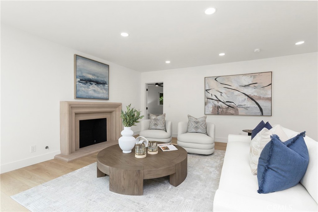Original Photo - No AI edit of Fireplace - Family Room - 394 Magnolia Street, Costa Mesa CA 92627 - photo 16