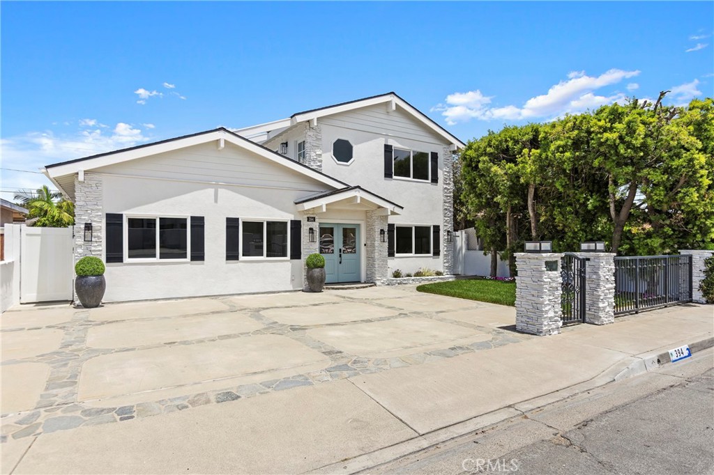 Front of Home w/3 Car Driveway - 4 Car Garage at the Rear of the home with Separate Private Alley Access - 394 Magnolia Street, Costa Mesa CA 92627 - photo 72