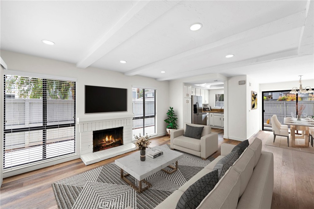 Living Room - Virtually Staged - 621 Whitney Way 142, Costa Mesa CA 92626 - photo 1