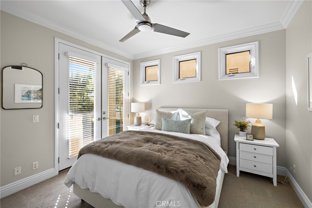 The downstairs bedroom is tucked away from the main living area so it really does make a great room for guests, a nanny - 17 Raleigh Court, Coto de Caza CA 92679 - photo 15