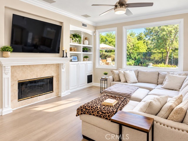 Beautiful living area with Cozy fireplace! - 38 Lyra Way, Coto de Caza CA 92679 - photo 6