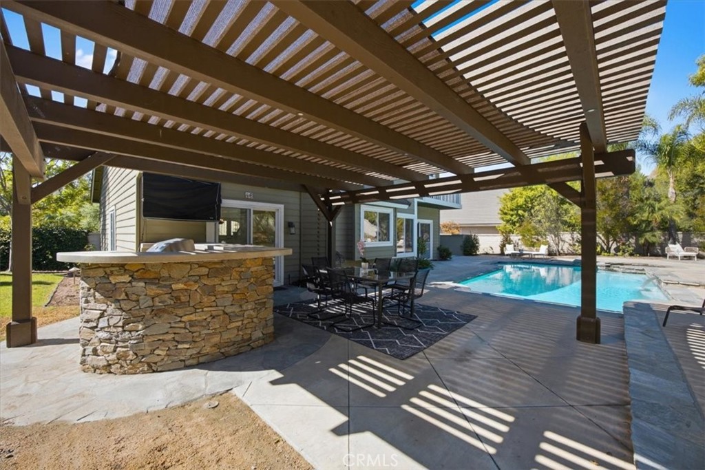 Outdoor kitchen and pergola - 46 Lexington, Coto de Caza CA 92679 - photo 43