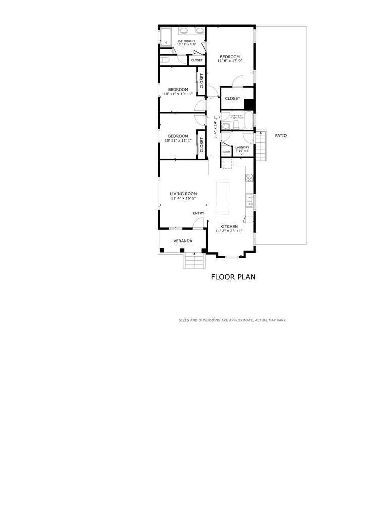 Floor plan for the property - 9080 Bloomfield 231, Cypress CA 90630 - photo 6