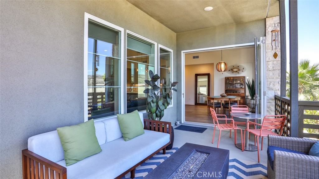 Deck off of living space. 1 of 2 outdoor areas. - 1207 Doheny Way, Dana Point CA 92629 - photo 19