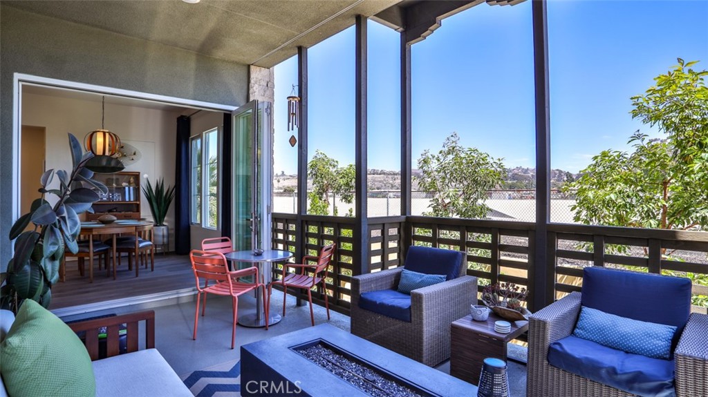 Deck off of living space. 1 of 2 outdoor areas. - 1207 Doheny Way, Dana Point CA 92629 - photo 20