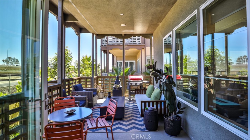 Deck off of living space. 1 of 2 outdoor areas. - 1207 Doheny Way, Dana Point CA 92629 - photo 21