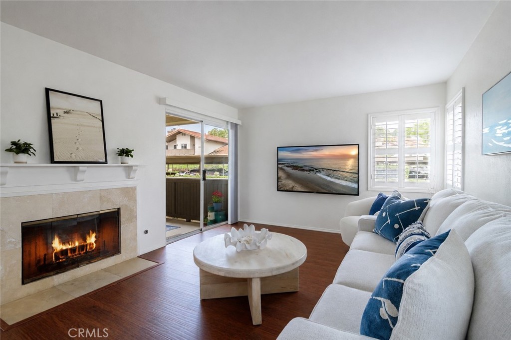 Digitally Altered Image – TV stand and cords have been digitally removed. Original photo follows. - 14 Corniche #A, Dana Point CA 92629 - photo 13