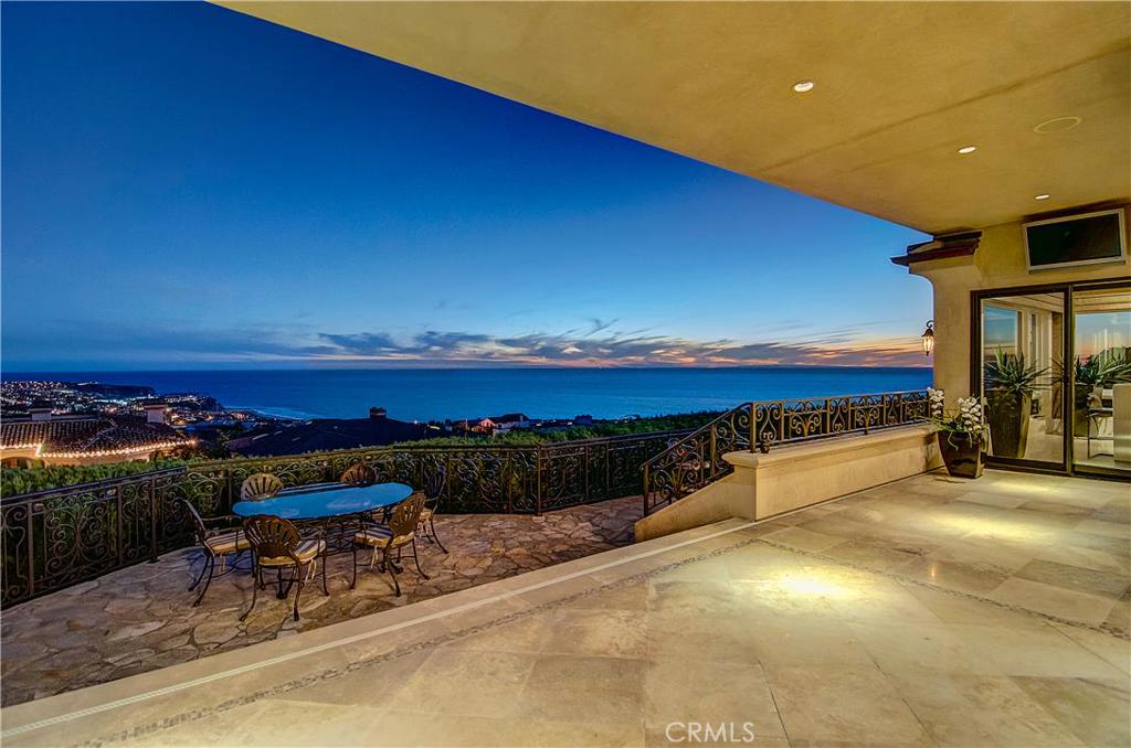 Twilight view of ocean from deck - 23232 Tasmania Circle, Dana Point CA 92629 - photo 1