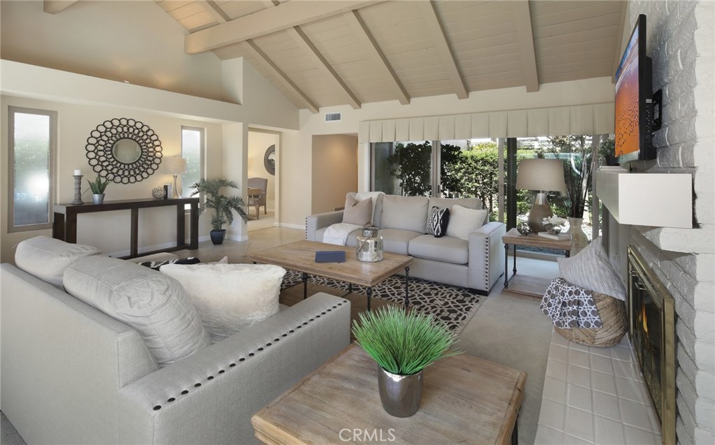 Open Beamed Ceilings in Living Room - 23651 Sidney Bay, Dana Point CA 92629 - photo 1