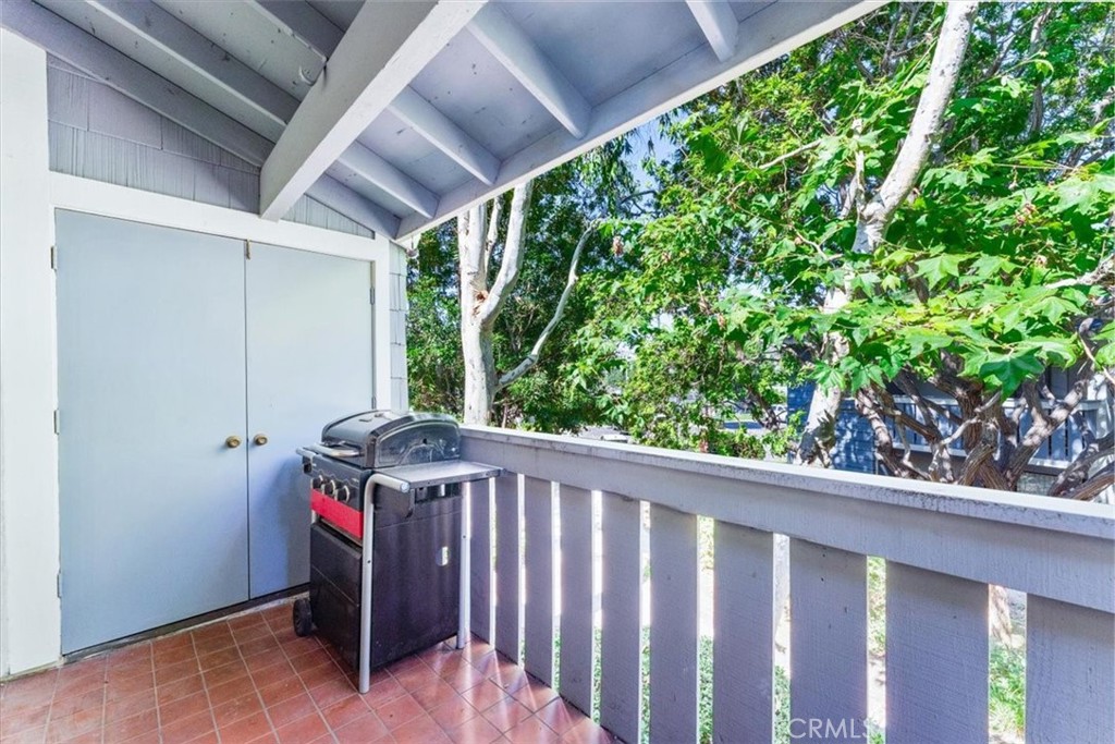 This large double door storage closet holds a full size washer & dryer. - 25611 Quail Run 32, Dana Point CA 92629 - photo 21