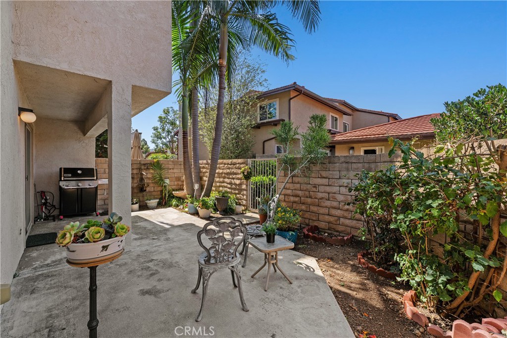Covered section of the large rear patio - 25742 Shell Drive 189, Dana Point CA 92629 - photo 11