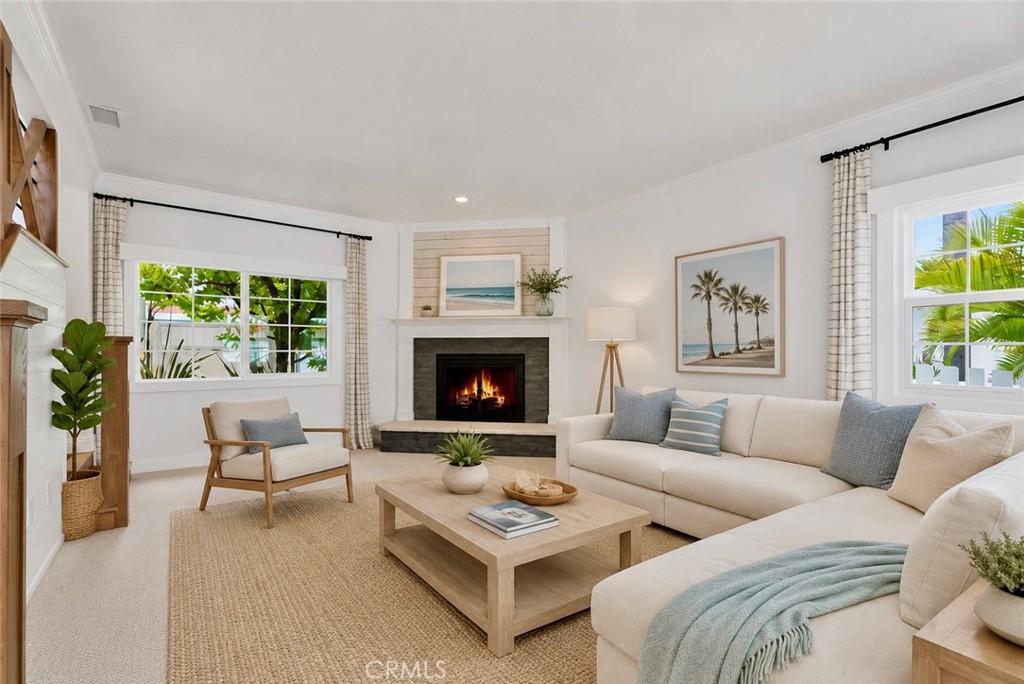 Living decorated cozy and inviting AI Staged - 26882 Calle Real, Dana Point CA 92624 - photo 4