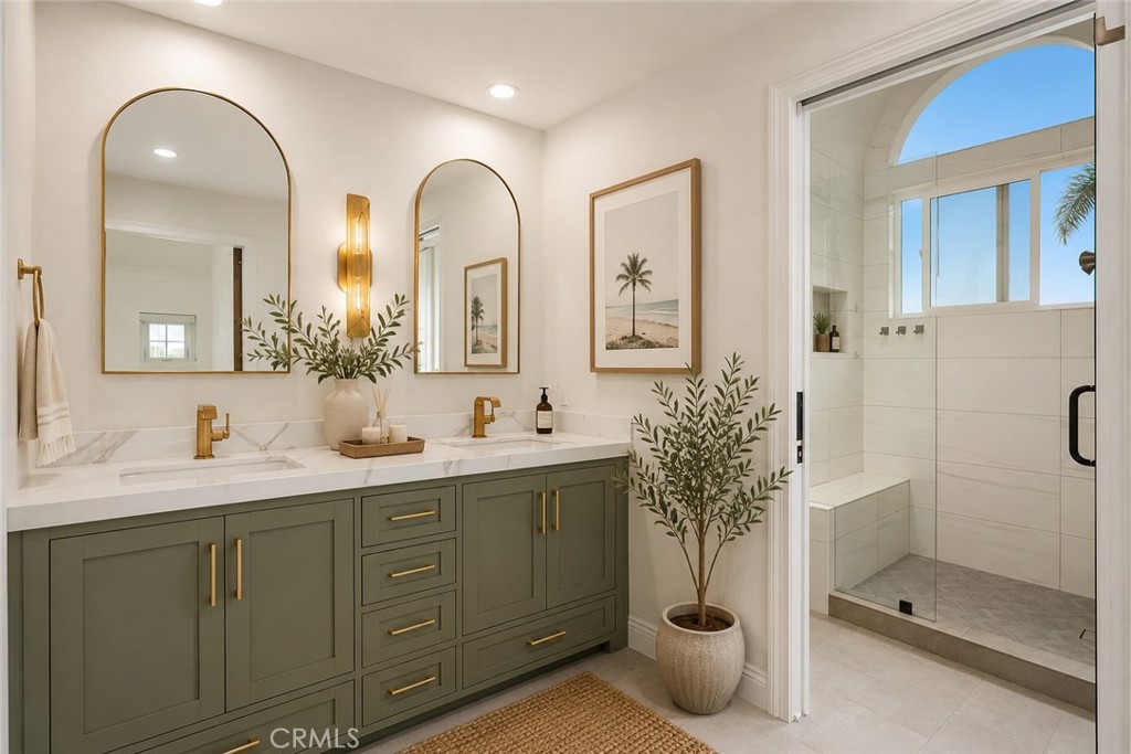 Primary Bathroom AI Staged - 26882 Calle Real, Dana Point CA 92624 - photo 35