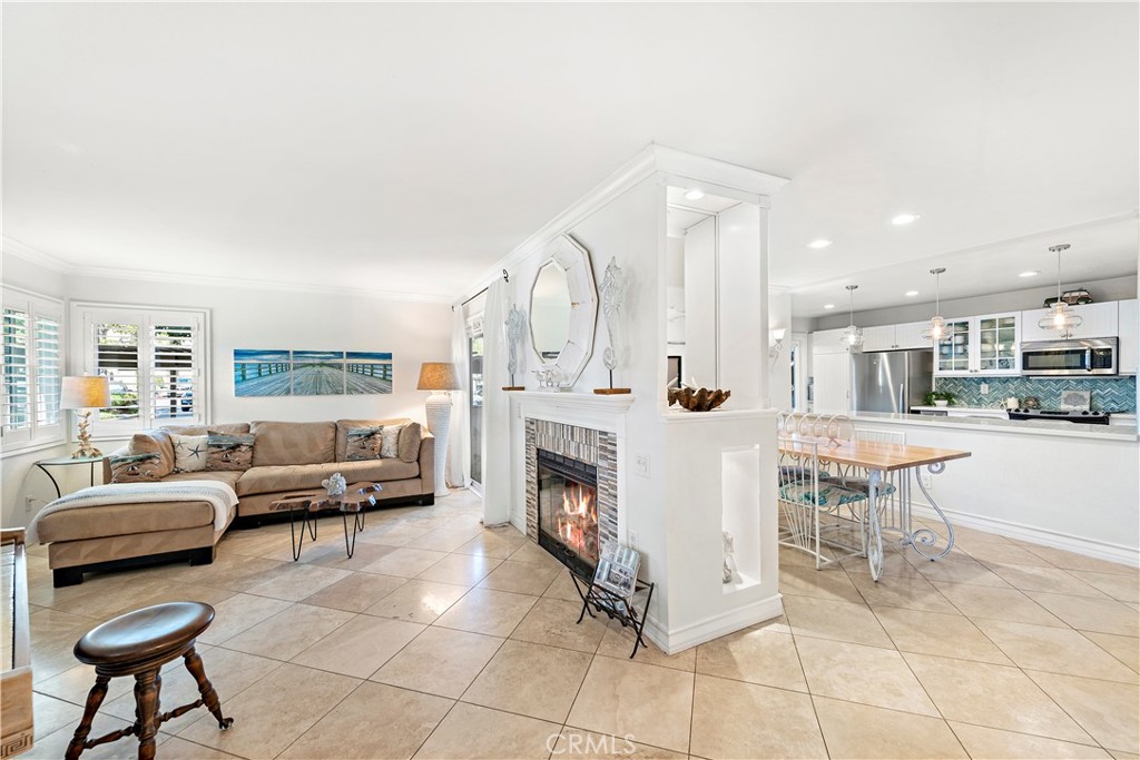 Looking from Living Room to Dining Room and Kitchen - 28 Corniche Drive B, Dana Point CA 92629 - photo 1