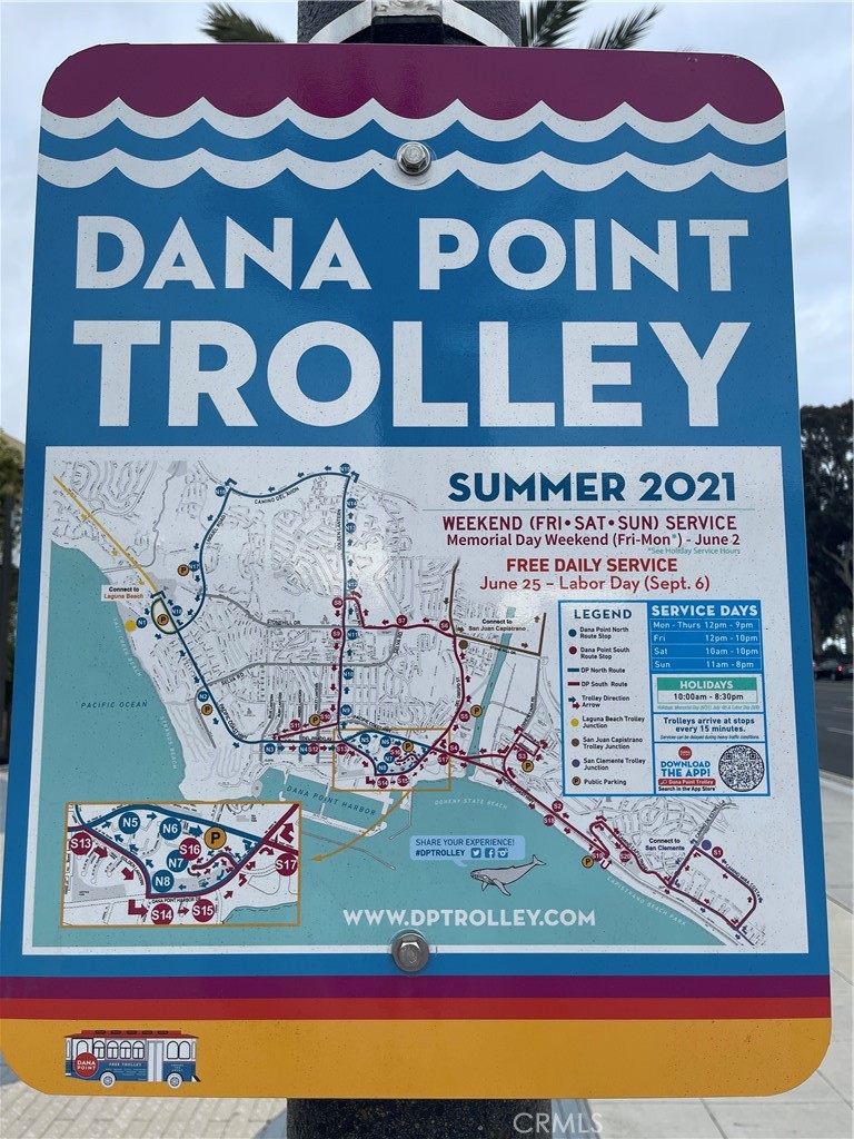 Direct access from South Cove to the Dana Point Trolley stops via locked pedestrian gates. - 2869 Doheny Way, Dana Point CA 92629 - photo 67