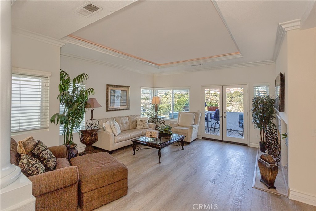 Fabulous Luxury Plank Flooring. Flat screen T.V. over stone fireplace - 29 Wimbledon Court, Dana Point CA 92629 - photo 1