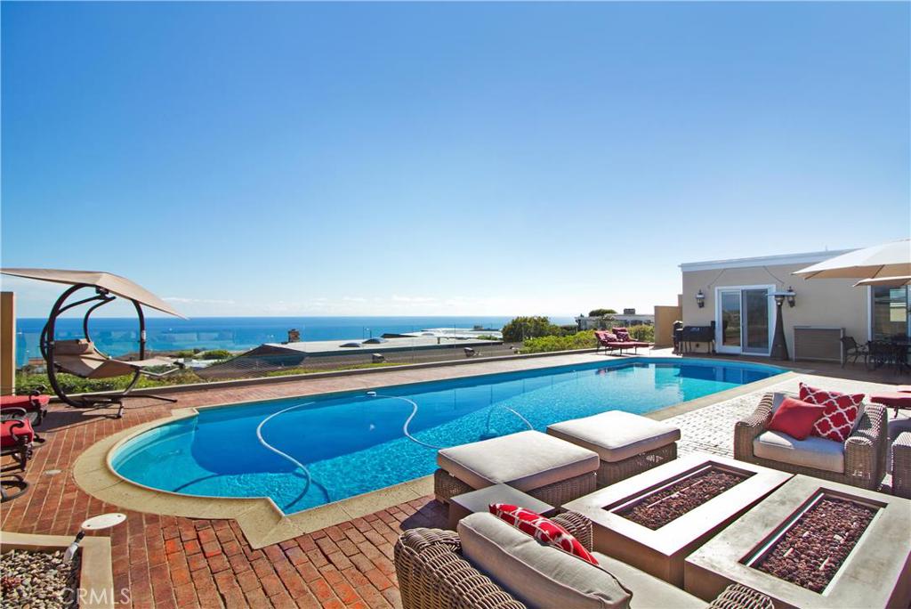 Huge entertaining back yard with large lap swimming pool overlooking stunning ocean views - 32572 Azores Road, Dana Point CA 92629 - photo 1