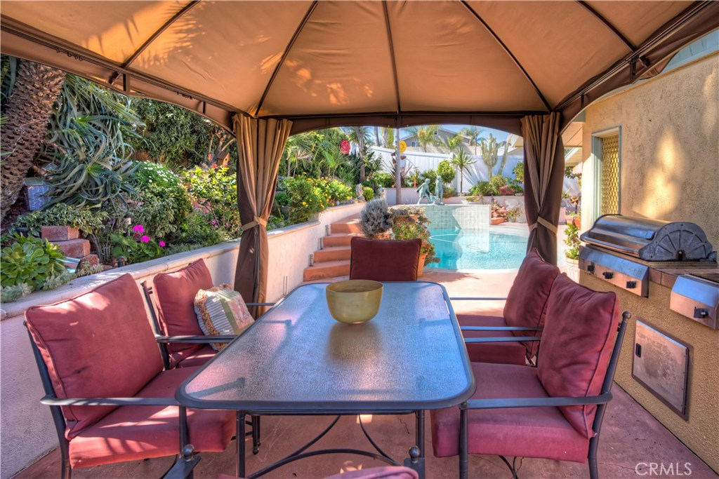 A Picture perfect setting for dining alfresco at your new beach home! Gazebo & furniture included. - 33212 Blue Fin Drive, Dana Point CA 92629 - photo 1
