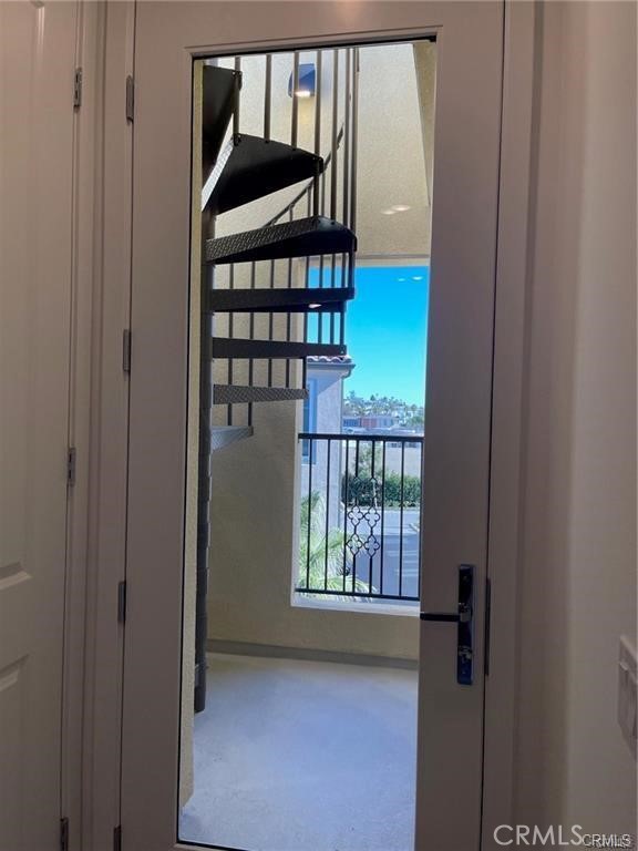Spiral stairway to rooftop deck. - 3326 Doheny Way, Dana Point CA 92629 - photo 30