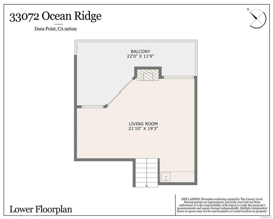 Lower Level Floorplan - 33292 Ocean Ridge, Dana Point CA 92629 - photo 12