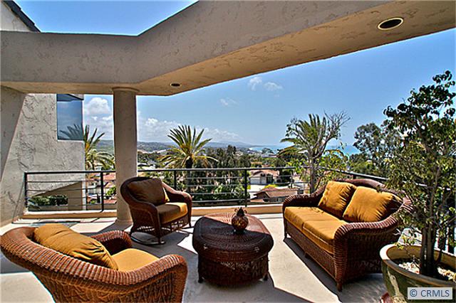 Entertainers deck with panoramic coastline and harbor views - 33692 HOLTZ HILL Road, Dana Point CA 92629 - photo 1