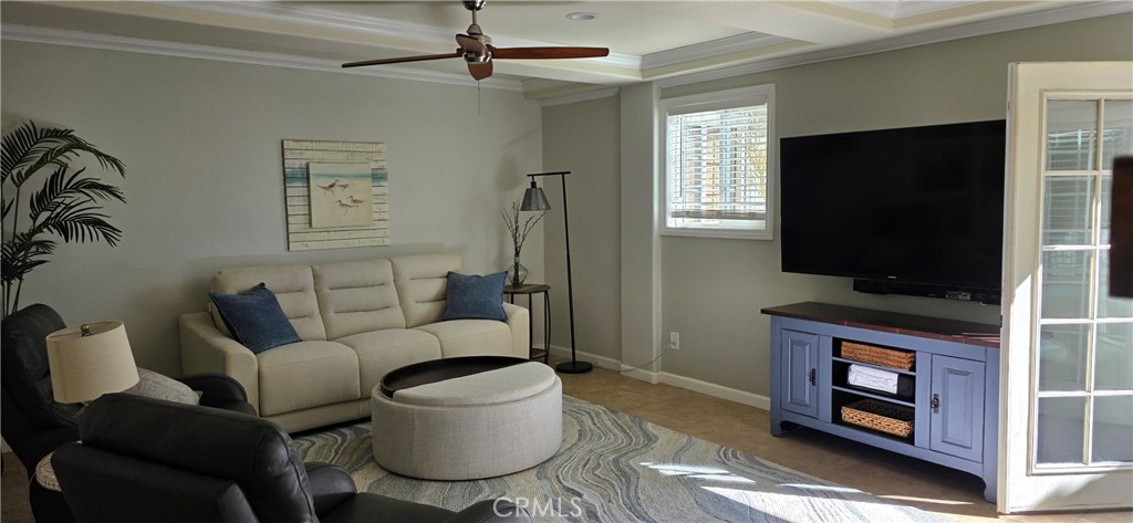 Family Room Also has Large Smart TV, and double door entrance to beautiful gardens and patio - 34271 Via Lopez, Dana Point CA 92624 - photo 10