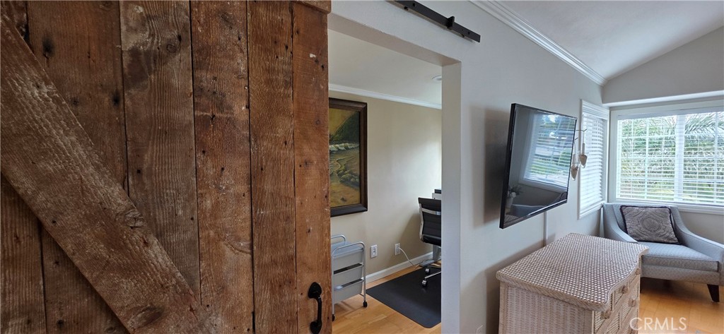 Barn Door Separates Office from Primary Bedroom - 34271 Via Lopez, Dana Point CA 92624 - photo 17