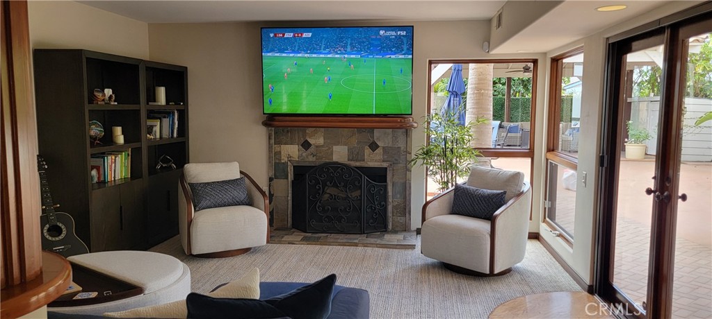Spacious Family Room with 75" Smart TV, Fireplace, Queen Sleeper, French Doors - 34283 Via Lopez, Dana Point CA 92624 - photo 12