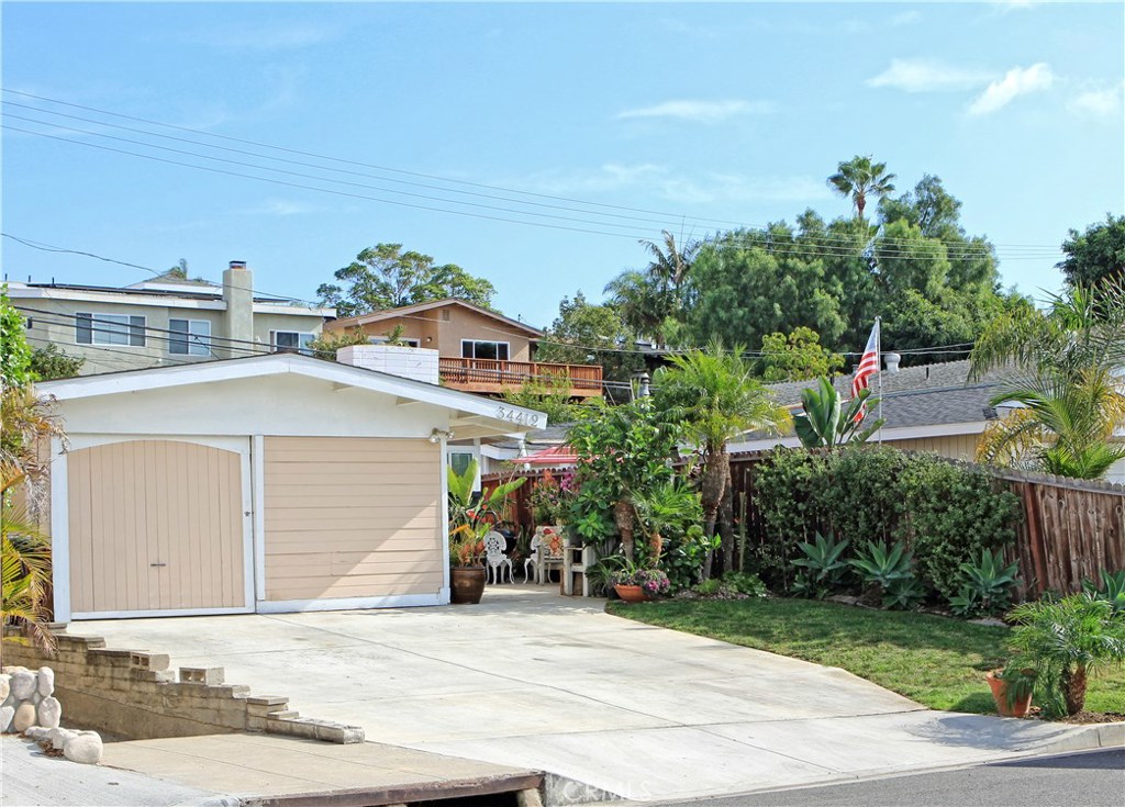 GARAGE MEASURES APPROXIMATELY 19 WIDE BY 18 DEEP. THERE IS A MAN DOOR ON THE BACK SIDE OPENING TO THE BACK YARD.AREA ALO - 34412 Calle Naranja, Dana Point CA 92624 - photo 1