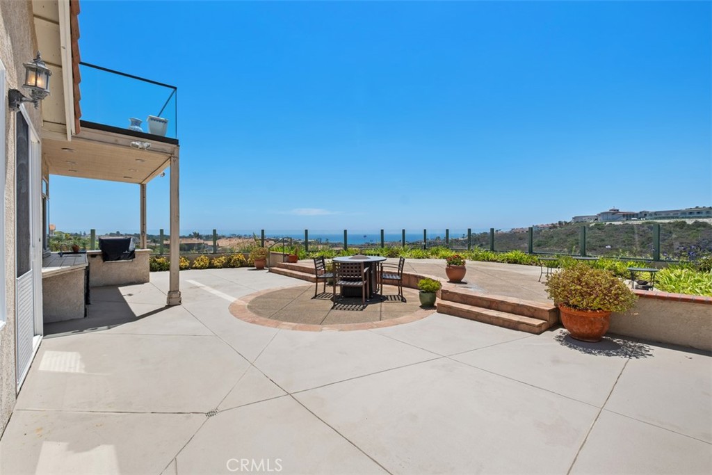Huge patio with views of the ocean and golf course, with plenty of room to lounge and entertain - 41 Costa Del Sol, Dana Point CA 92629 - photo 5