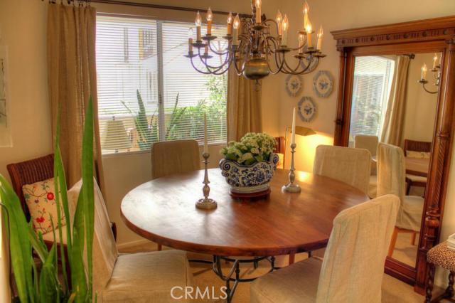 Formal Dining Room holds a nice size table as you can see - 48 Corniche Drive B, Dana Point CA 92629 - photo 1